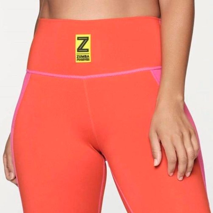 Legginsy z wysokim stanem czerwone Zumba Forever Color