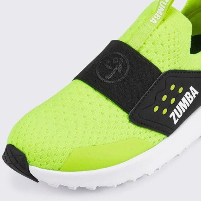 Buty sportowe limonkowe Zumba Air Slip-On