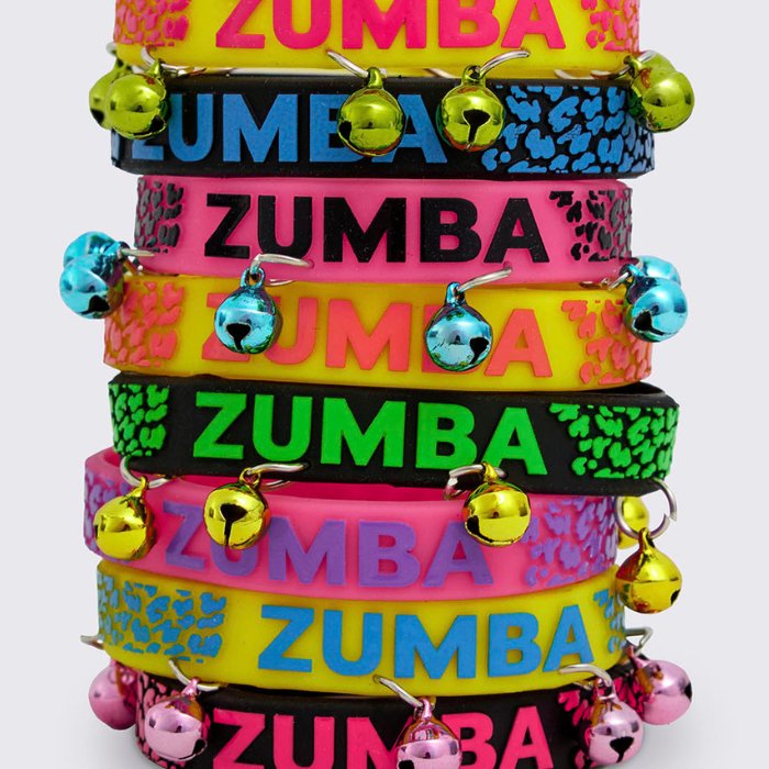 Gumowe bransoletki Zumba Funscape (8 szt)