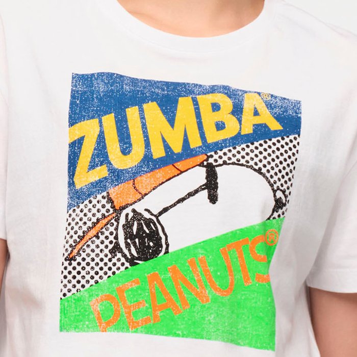 Crop top biały Zumba X Peanuts