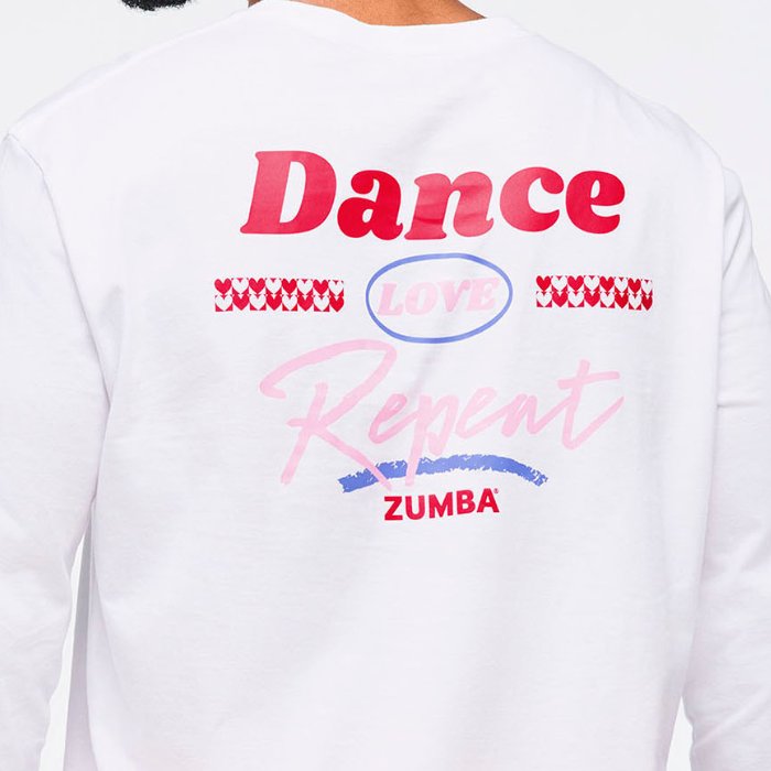 Bluzka biała unisex Zumba Love