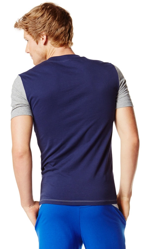 Koszulka Męska Two-Tone V-Neck Tee Szara