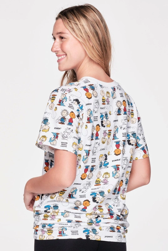 Koszulka biała T-shirt Zumba X Peanuts