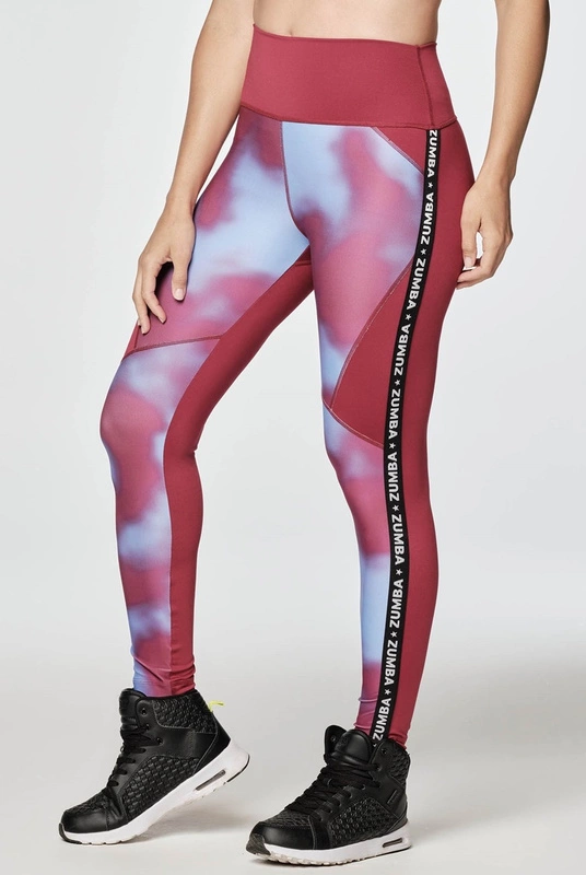 Legginsy z wysokim stanem czerwone Zumba Move