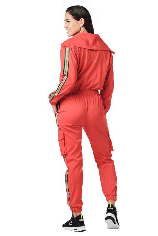 Kombinezon damski czerwony Zumba Jumpsuit