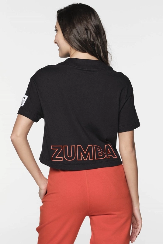 Koszulka z krótkim rękawem czarna Zumba Rhythm Soul