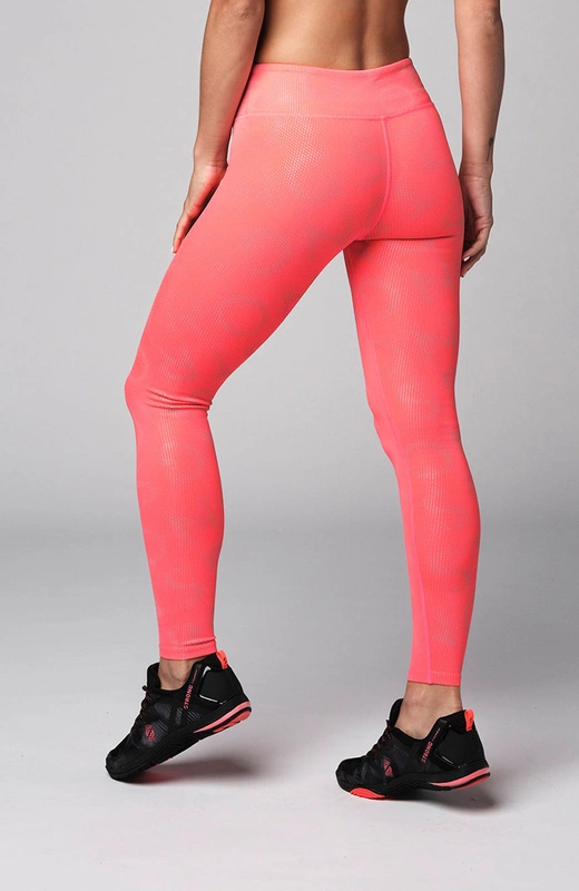 Legginsy damskie sportowe pomarańczowe STRONG ID Laser Perfect