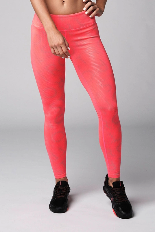 Legginsy damskie sportowe pomarańczowe STRONG ID Laser Perfect