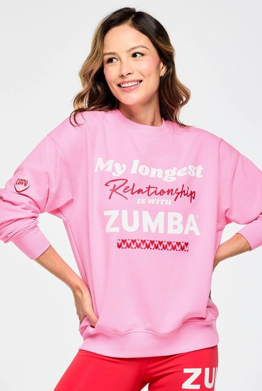 Bluza sportowa różowa Zumba Love