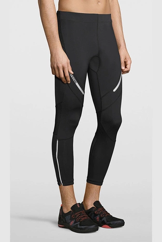 Legginsy męskie sportowe z odblaskiem STRONG ID Reflective