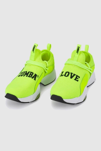 Buty sportowe limonkowe Zumba Air Stomp Slip-On